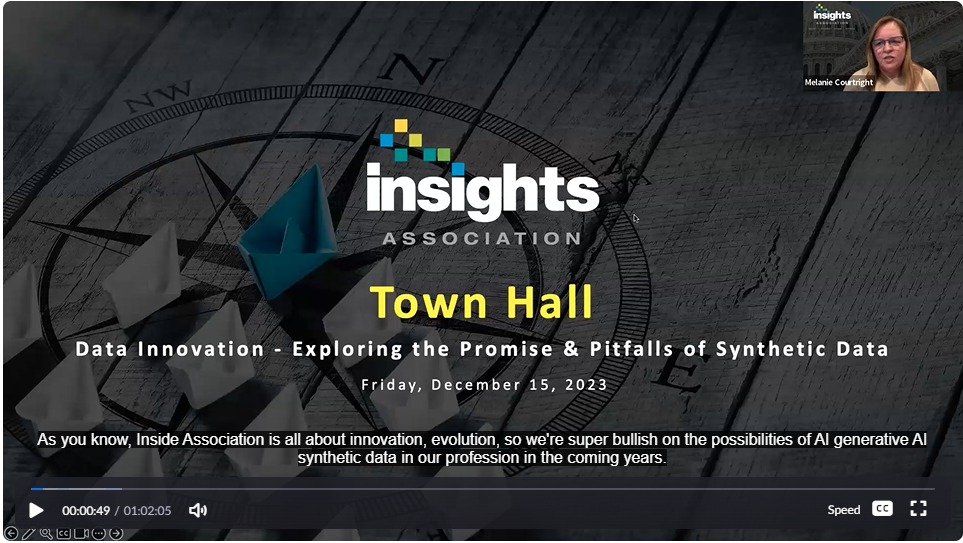 IA Town Hall on Synthetic Data